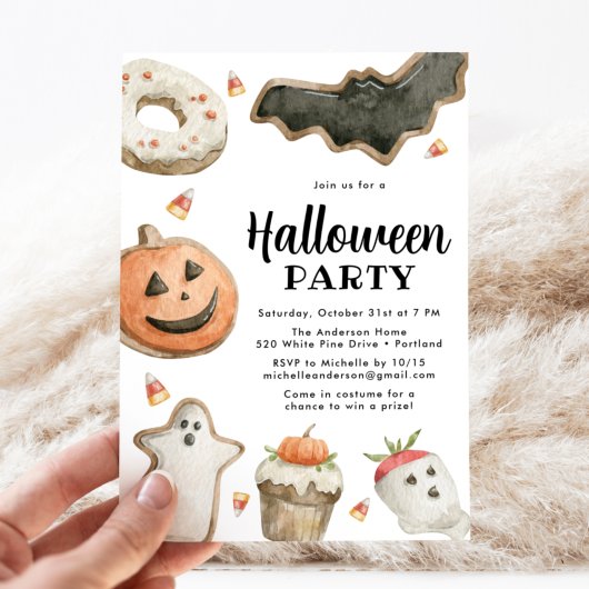 Snoepjes Halloween Feest Kaart