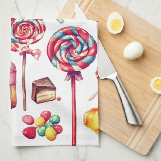 snoepjes keukenhanddoeken (Quarter Fold)