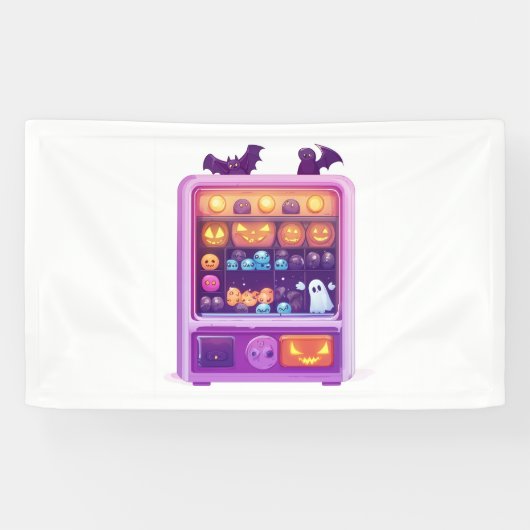 Snoepjes klauwmachine spandoek (Horizontaal)