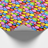 Snoepjes, kleurrijke zoete lekkernijen cadeaupapier (Hoek)