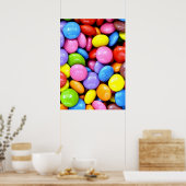 Snoepjes, kleurrijke zoete lekkernijen poster (Keuken)