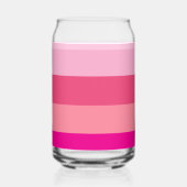 Snoepjes kleurstreepjespatroon blikvorm glas (Achterkant)