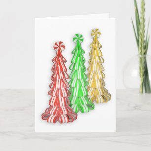 Snoepjes met kerstKaart Feestdagen Kaart