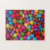Snoepjes met kleurrijke chocolade legpuzzel (Horizontaal)