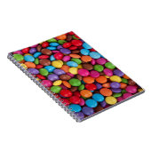 Snoepjes met kleurrijke chocolade notitieboek (Rechterzijde)