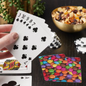 Snoepjes met kleurrijke chocolade pokerkaarten (Insitu)