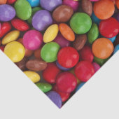 Snoepjes met kleurrijke chocolade tissuepapier (Detail)