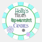Snoepjes met pepermunt Sticker (Voorkant)