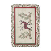 Snoepjes met vrolijk en helder script voor kerstmi badmat (Voorkant Verticaal)