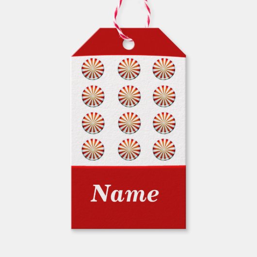 Snoepjes naar de zoete pepermunt Snoep cadeau Labe Cadeaulabel (Voorkant)