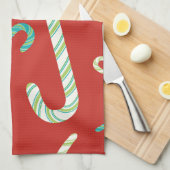 snoepjes op een rode achtergrond theedoek (Quarter Fold)