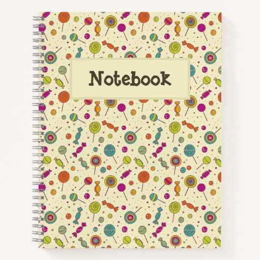 Snoepjes patroon notitieboek (Voorkant)