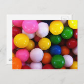 Snoepjes regenboogballen briefkaart (Voorkant / Achterkant)