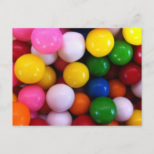 Snoepjes regenboogballen briefkaart