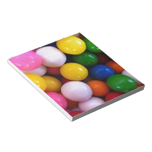 Snoepjes regenboogballen notitieblok (Schuin)