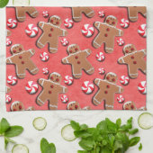 Snoepjes rode koekjes theedoek (Gevouwen)