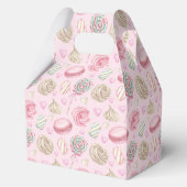 Snoepjes Roze Waterverf Patroon Bedankdoosjes (Voorkant)