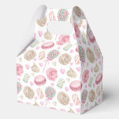 Snoepjes Roze Waterverf Patroon Bedankdoosjes (Voorkant)