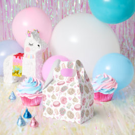 Snoepjes Roze Waterverf Patroon Bedankdoosjes