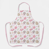 Snoepjes Roze Waterverf Patroon Schort (Voorkant)