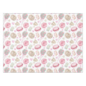 Snoepjes Roze Waterverf Patroon Tafelkleed (Voorkant (Horizontaal))