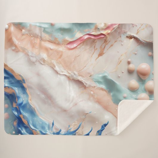 Snoepjes schepje sherpa deken (Voorkant (horizontaal))