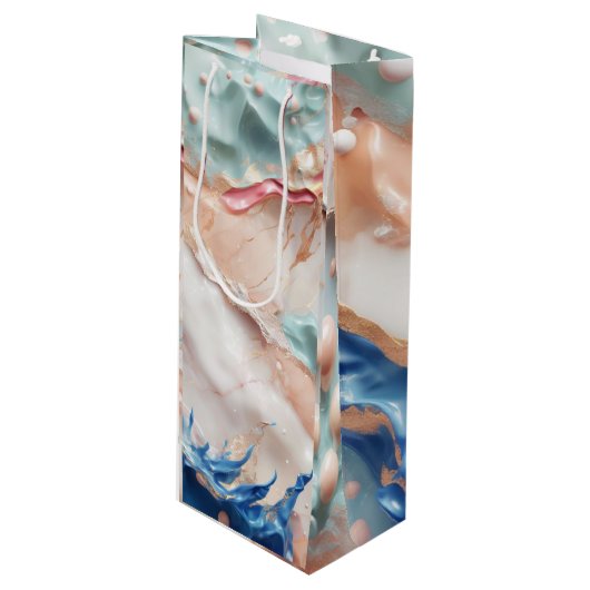 Snoepjes schepje wijn cadeautas (Voorkant Gekanteld)