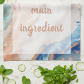 Snoepjes schepje - wit theedoek (Gevouwen)