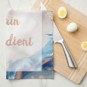 Snoepjes schepje - wit theedoek (Quarter Fold)