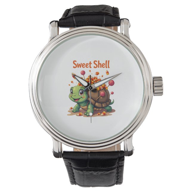 Snoepjes schildpad horloge (Voorkant)