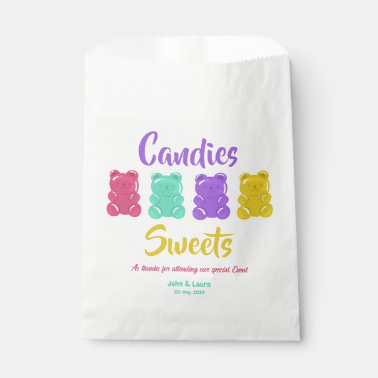 Snoepjes Snoep Bedankzakje (Voorkant)