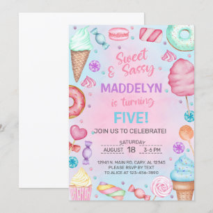 Snoepjes, snoep, ELKE LEEFTIJD meisje verjaardagsu Kaart