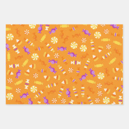 Snoepjes snoep ontwerp inpakpapier vel