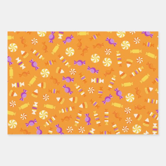 Snoepjes snoep ontwerp inpakpapier vel (Voorkant)