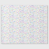 Snoepjes sprinken op wit omslagpapier cadeaupapier (Vlak)