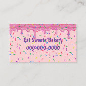 Snoepjes sprinkhaantjes en ijsbakkerij visitekaartje (Voorkant)