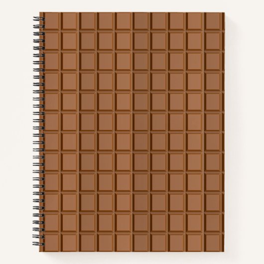 Snoepjes staaf met melkchocolade notitieboek (Voorkant)