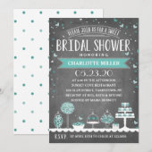 Snoepjes staaf | Vrijgezellenfeest | Blauwgroen Kaart (Voorkant / Achterkant)