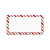Snoepjes streeprand etiket (Voorkant)