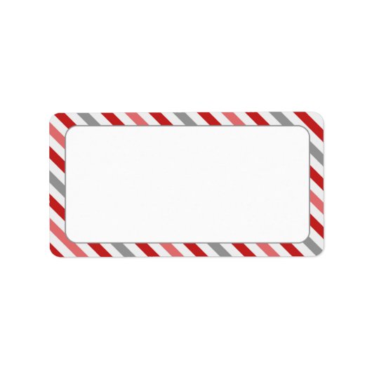 Snoepjes streeprand etiket (Voorkant)