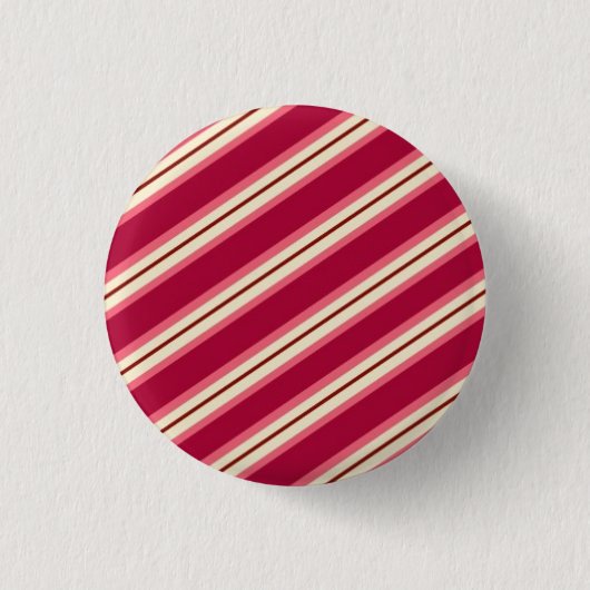 Snoepjes strips: Framboos Ronde Button 3,2 Cm (Voorkant)