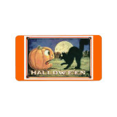 Snoepjes tas Halloween Etiket (Voorkant)