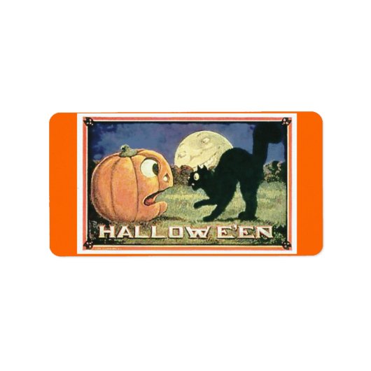Snoepjes tas Halloween Etiket (Voorkant)