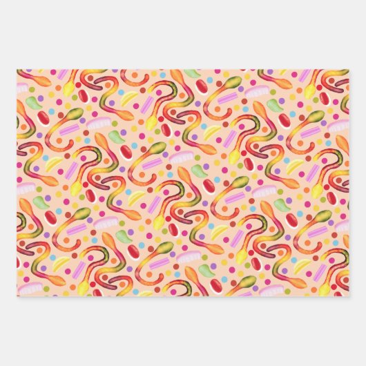 Snoepjes tas inpakpapier vel (Voorkant)