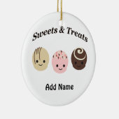 Snoepjes & Traktaties! Chocolade Keramisch Ornament (Rechts)