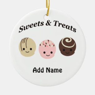 Snoepjes & Traktaties! Chocolade Keramisch Ornament