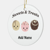 Snoepjes & Traktaties! Chocolade Keramisch Ornament (Links)