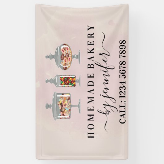 Snoepjes Treats Chocolade Snoep Bakkerijen Display Spandoek (Verticaal)