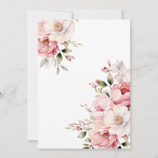 Snoepjes Treats Elegant Roze Bloemen Baby shower T (Achterkant)