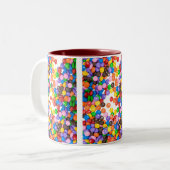 Snoepjes Tweekleurige Koffiemok (Voorkant links)